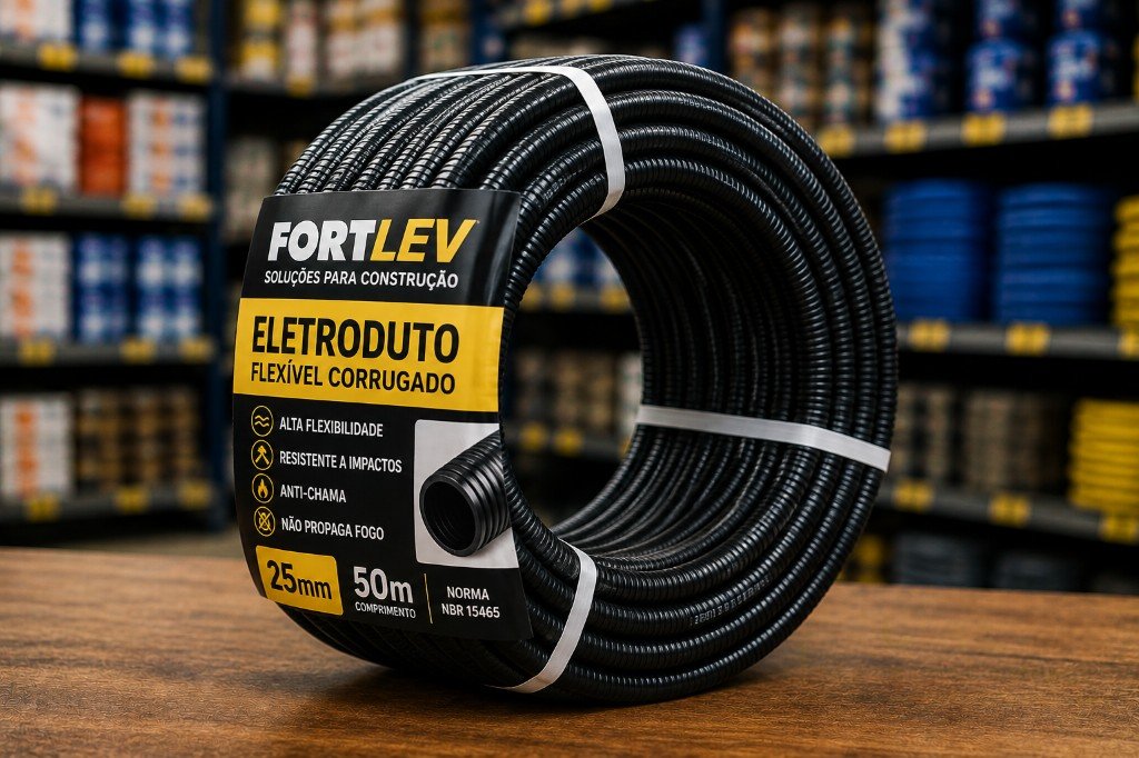 Eletroduto flexível corrugado — fotografia de produto CINE